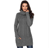 Solid Color Long-sleeved Turtleneck Knitted Sweater - YLORESHOP