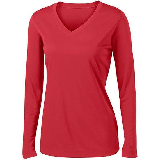 T-shirt a maniche lunghe in cotone da donna