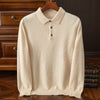 Machine Washable Autumn And Winter Men's Wool Sweater Loose Turn-down Collar