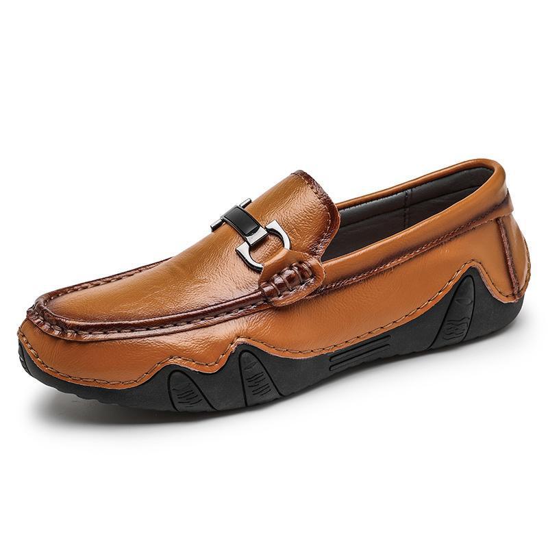 Mocassini da uomo slip-on Scarpe casual in pelle Low Top