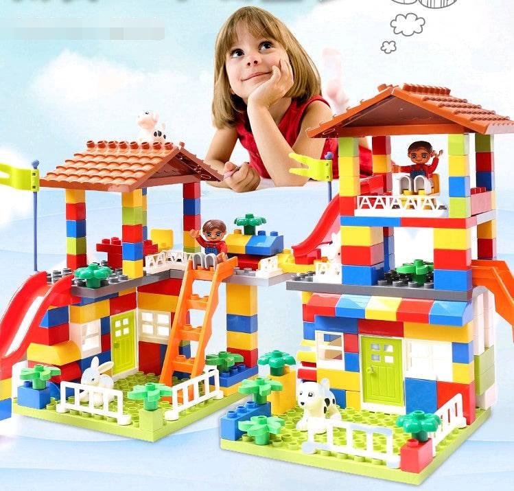 Children's puzzle building blocks, boys and girls, city baby, children's toys, early childhood toys