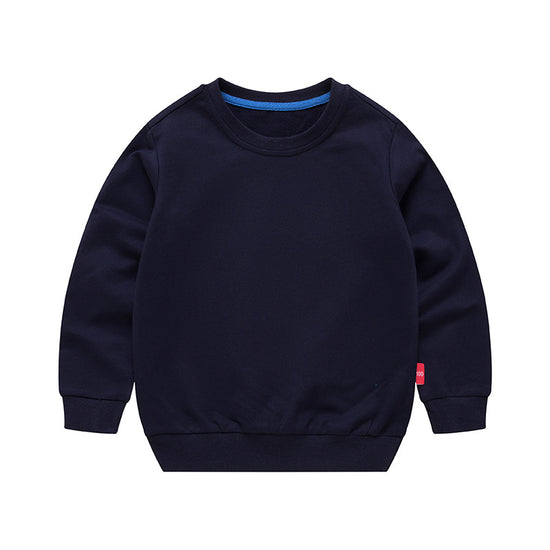 Boys' colorful, loose-fitting, round-neck long-sleeved sweater - YLORESHOP