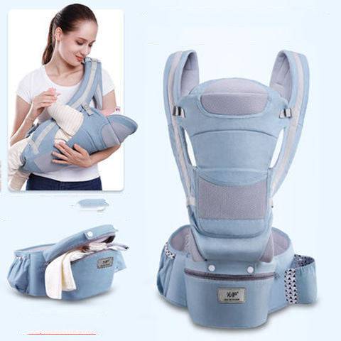 Ergonomic Baby Carrier Infant Baby Hipseat Carrier 3 In 1 Front Facing Ergonomic Kangaroo Baby Wrap Sling - YLORESHOP