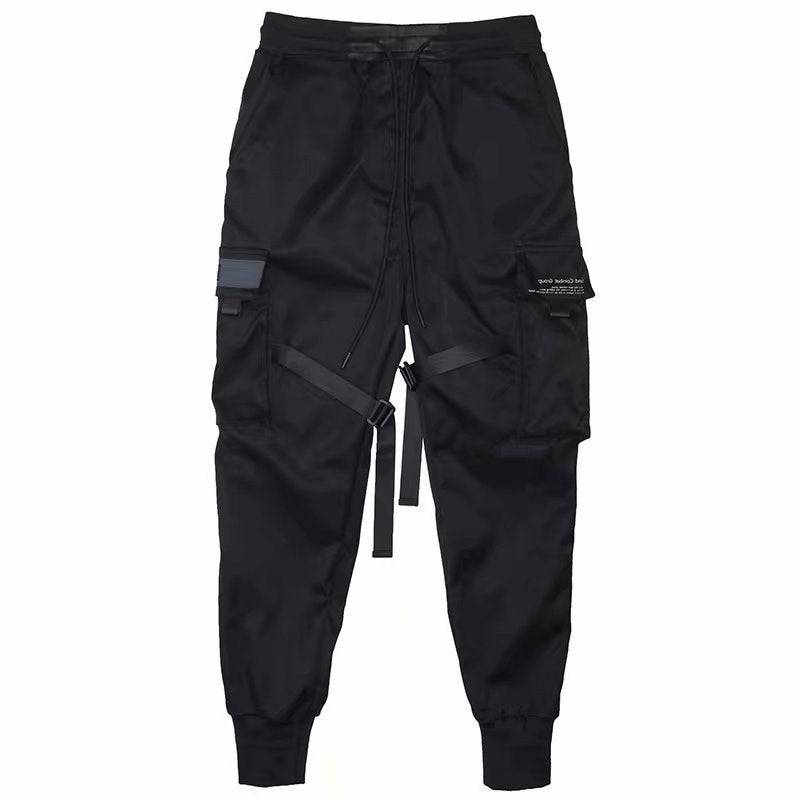 Nastri Harem Joggers Pantaloni cargo da uomo Streetwear Pantaloni sportivi in ​​cotone con tasche casual Hip Hop