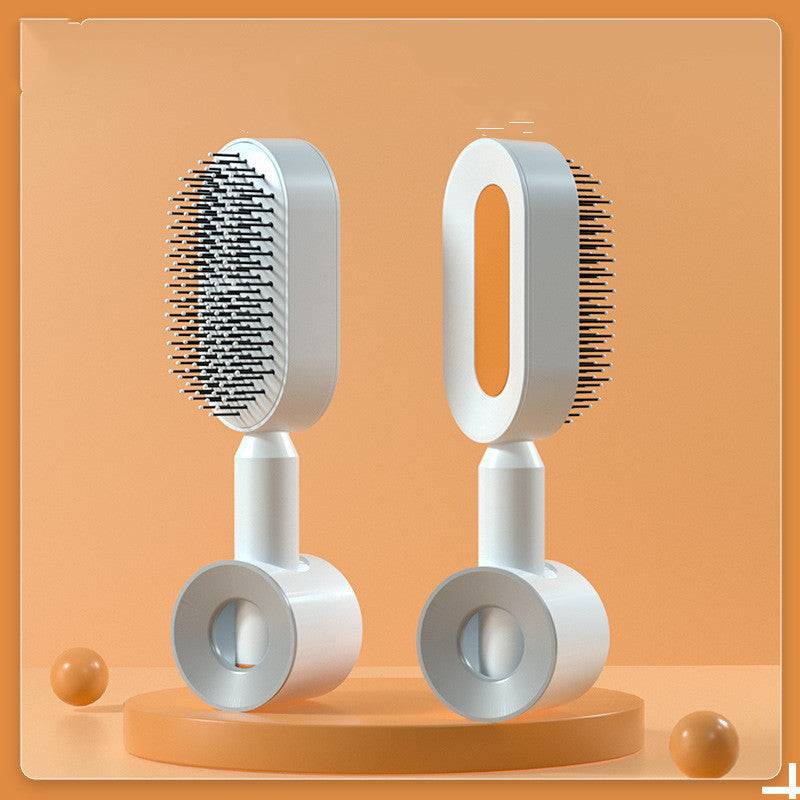 Self Cleaning Hair Brush For Women One-key Cleaning Hair Loss Airbag Massage Scalp Comb Anti-Static Hairbrush - YLORESHOP