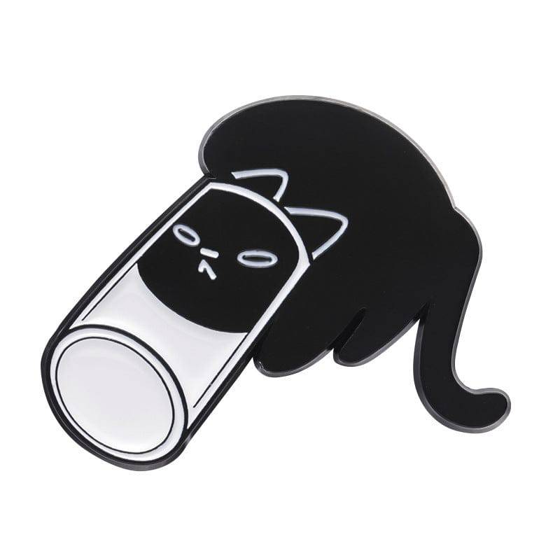 Foreign Trade New Cat-like Cute Animal Brooch Simple Minority All-match Decoration Scarf Buckle - YLORESHOP