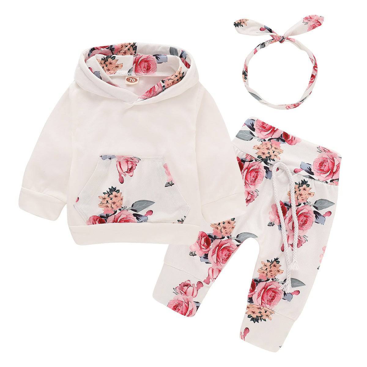 Children's hood printing suit - YLORESHOP