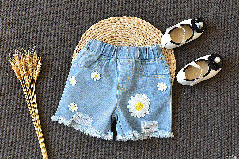 Girls two-piece summer children's clothing girls short-sleeved T-shirt - YLORESHOP