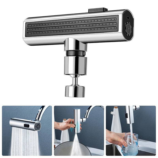 Kitchen Faucet Waterfall Outlet Splash Proof Universal Rotating Bubbler Multifunctional Water Nozzle Extension Kitchen Gadgets - YLORESHOP