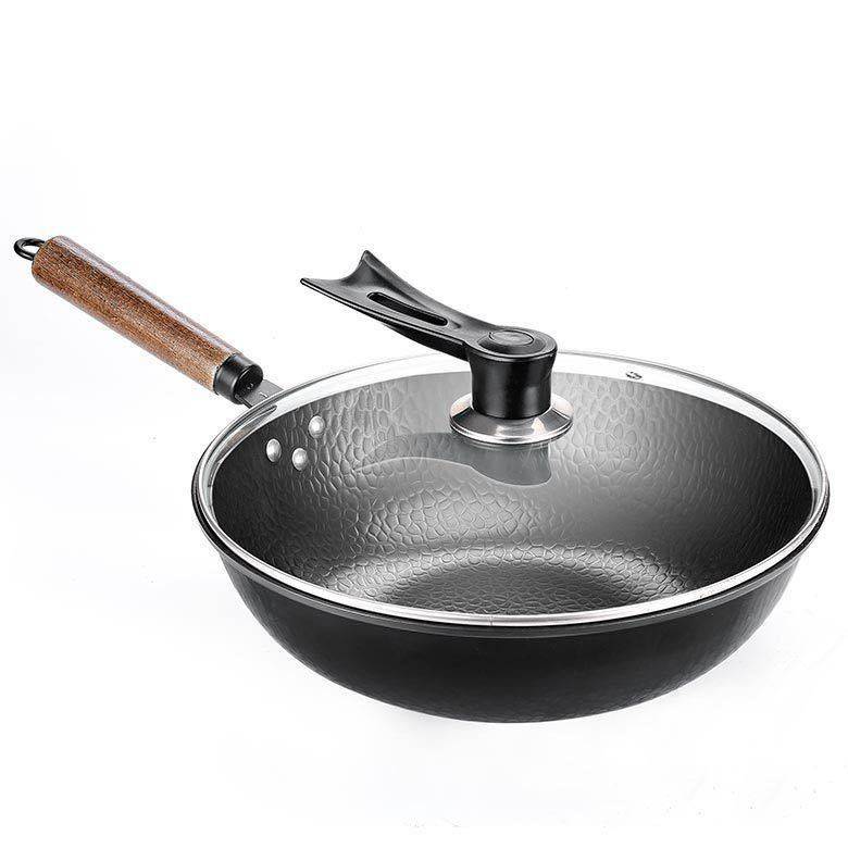 Iron Pan Traditional Iron Wok Handmade - YLORESHOP