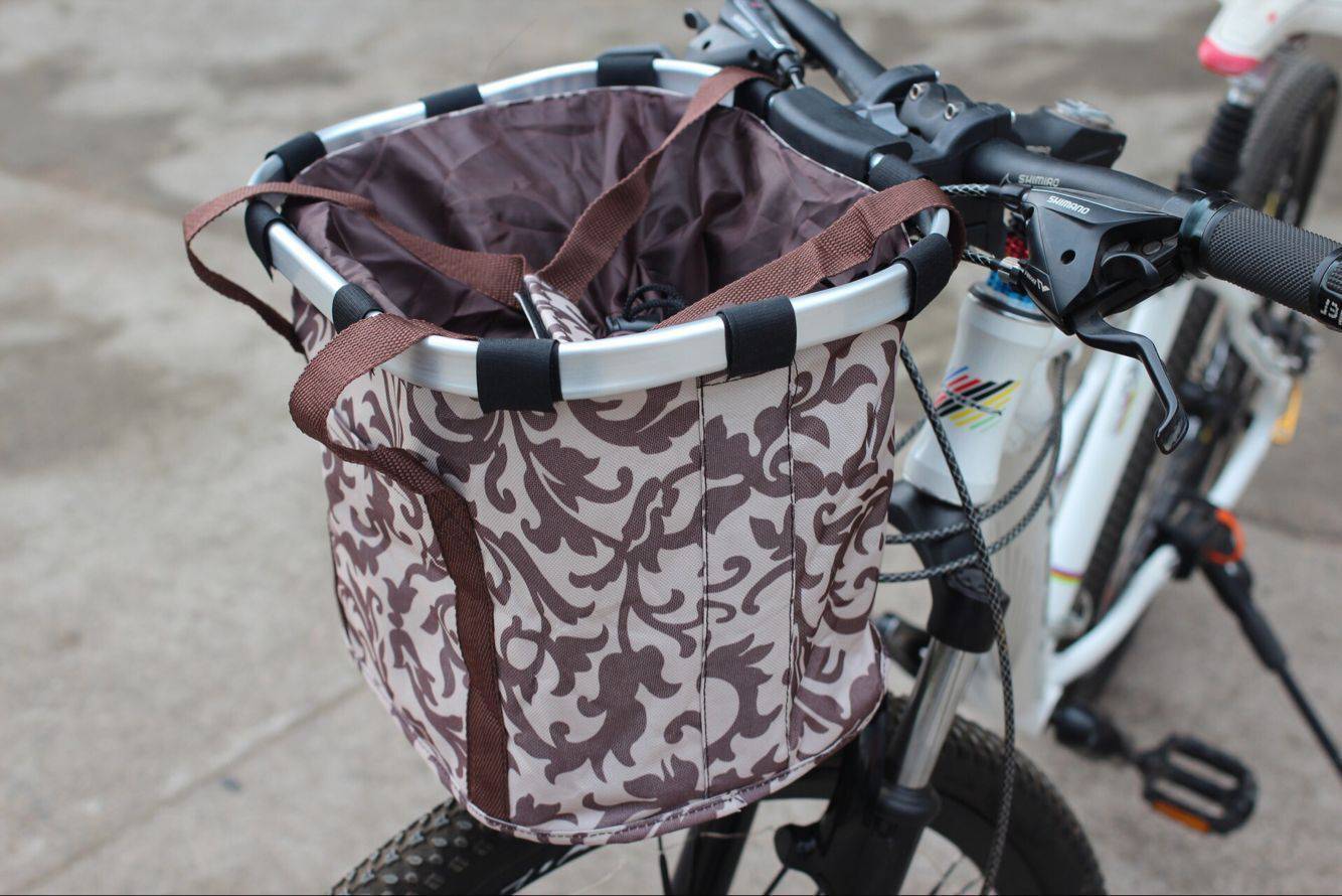 Bicycle Mountain Bike Front Bag Folding Basket  S41 46 Quick Release Front Bag - YLORESHOP