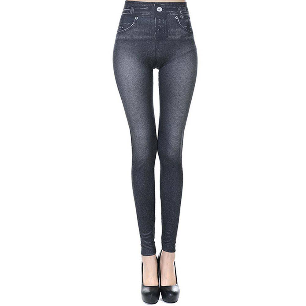 High Waisted Jeggings - Denim Leggings - YLORESHOP