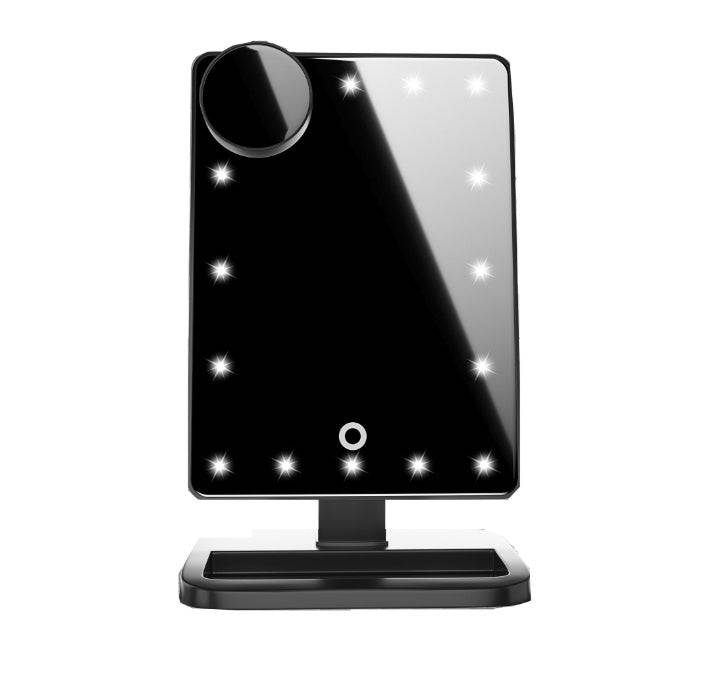 Touch Screen Makeup Mirror With 20 LED Light Bluetooth Music Speaker 10X Magnifying Mirrors Lights - YLORESHOP