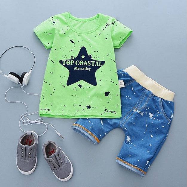 summer baby boys outfits sports - YLORESHOP