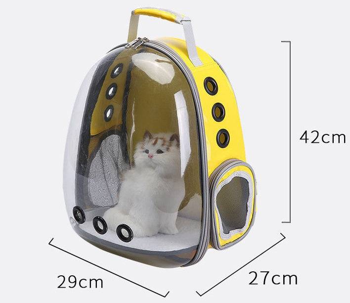 Bolla per zaino portatile per cuccioli di animali domestici, nuova capsula spaziale con borsa per zaino da coniglio per visite turistiche a 360 gradi