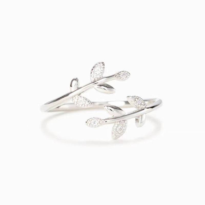 Leaves Leaves Ring Opening Adjustable - YLORESHOP