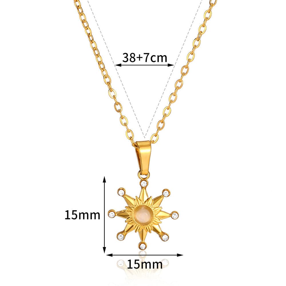 European And American Retro Personalized Sun Necklace - YLORESHOP