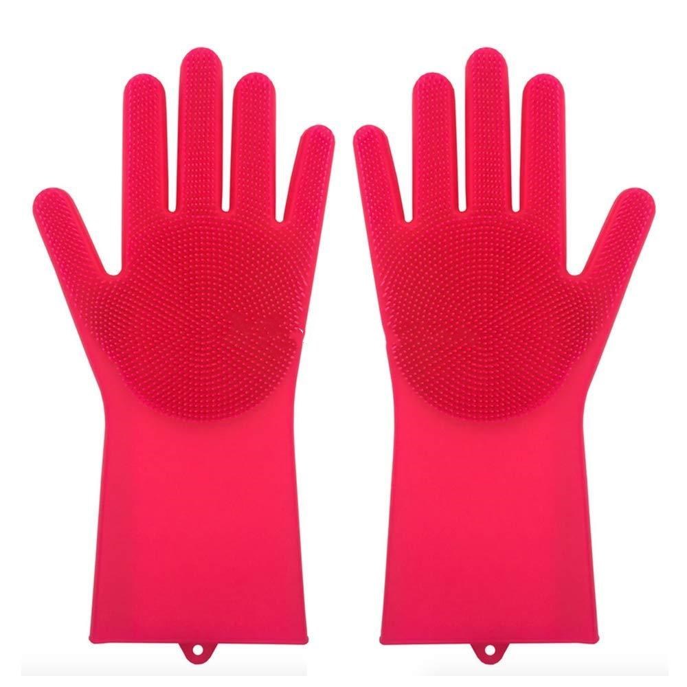 Silicone Heat-resistant Cleaning Brush Scrubbing Gloves - YLORESHOP