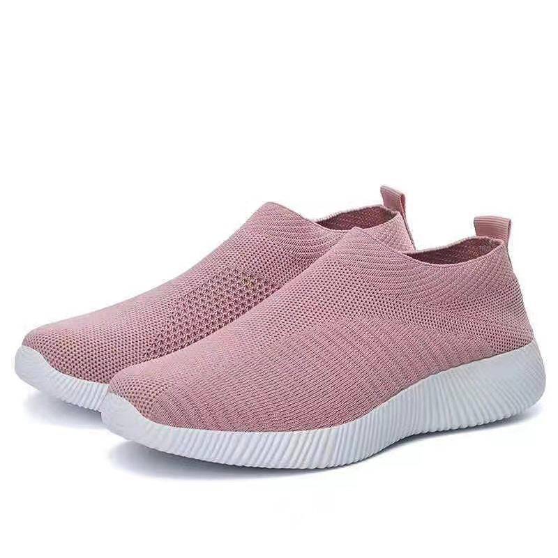 Flying Knit Sneakers Men's Mesh White Shoes Black Casual Sneakers - YLORESHOP