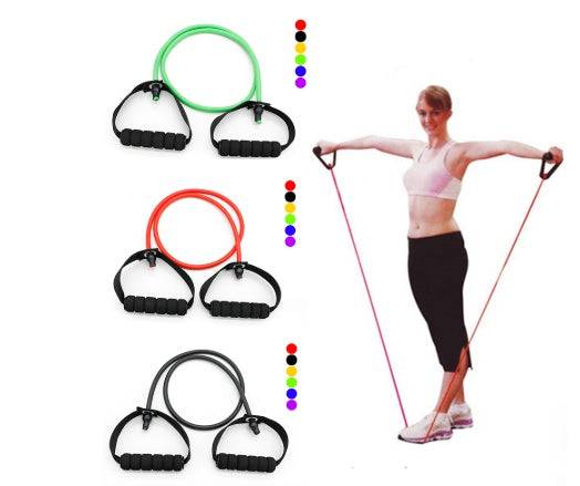 Latex Resistance Bands Workout Exercise Yoga Crossfit Fitness Tubes Pull Rope Fitness Exercise Equipment Tool - YLORESHOP