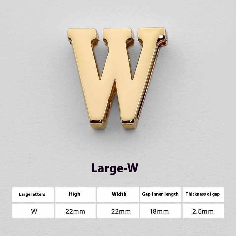 U Perforated 26 English Letters Hardware Accessories - YLORESHOP