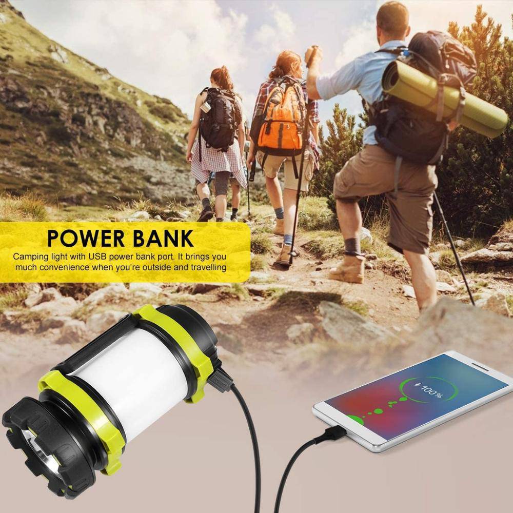 Torcia elettrica da campeggio di emergenza esterna Batteria ricaricabile Power Bank