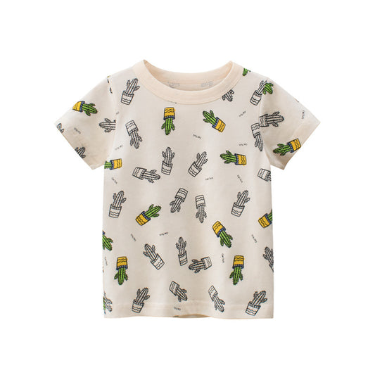 Summer New Boys Short Sleeve T-Shirt Children's Clothing - YLORESHOP