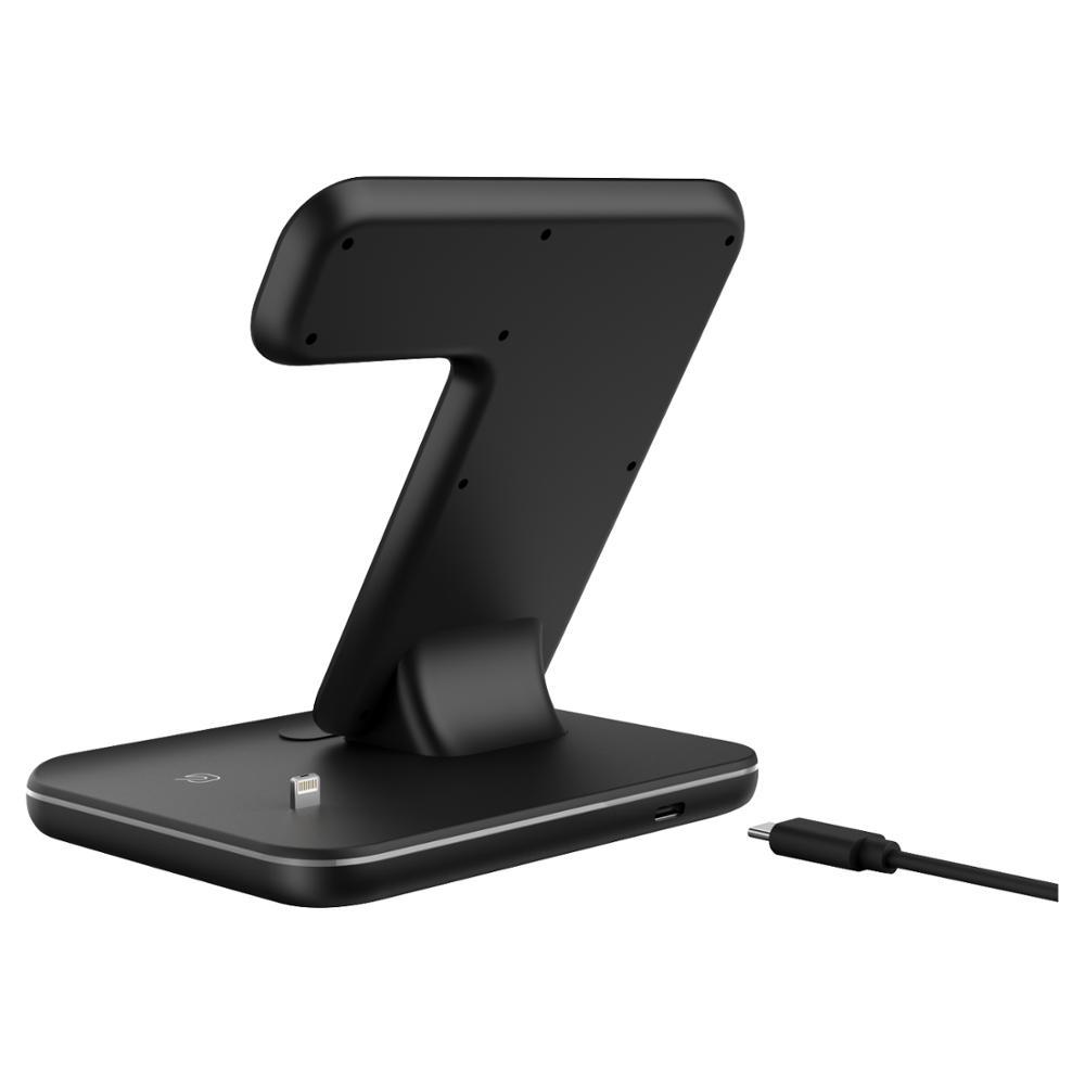 Caricabatterie wireless per auricolari compatibile con orologio per telefono cellulare Supporto per caricabatterie wireless 3 in 1