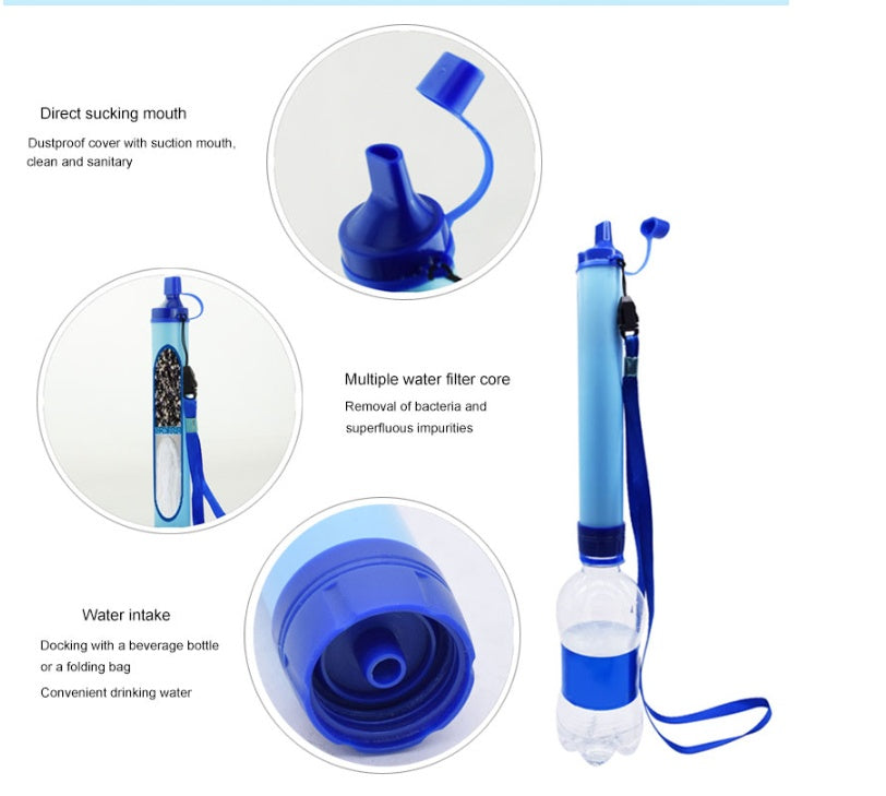 Water Filters Straw Hiking Camping Outdoor Travel Personal Emergency Survival Tools Summer Life Straw - YLORESHOP