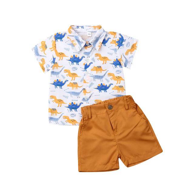 Summer boy T-shirt Shorts Kids Sets - YLORESHOP