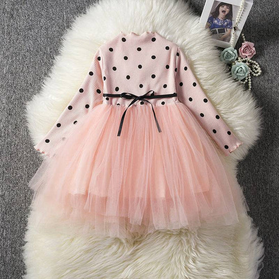 Baby Girls Spring Winter Long Sleeve Tutu Lace Dresses Infantil Newborn 1st Birthday Party Clothes Christening Gown Casual Wear - YLORESHOP