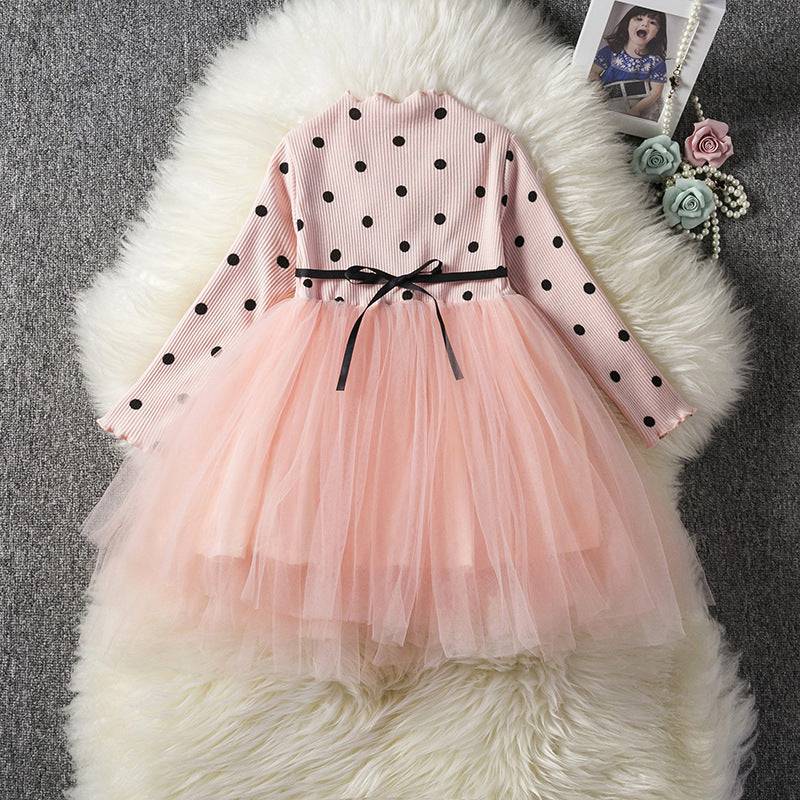 Baby Girls Spring Winter Long Sleeve Tutu Lace Dresses Infantil Newborn 1st Birthday Party Clothes Christening Gown Casual Wear - YLORESHOP