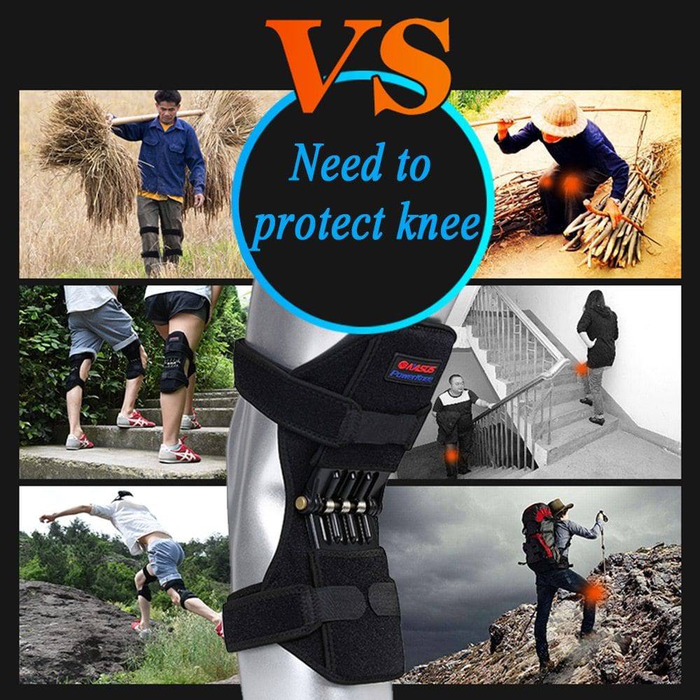 High Quality Knee Brace Patella Booster Spring Knee Brace Support For Mountaineering Squat Sports Knee Booster - YLORESHOP