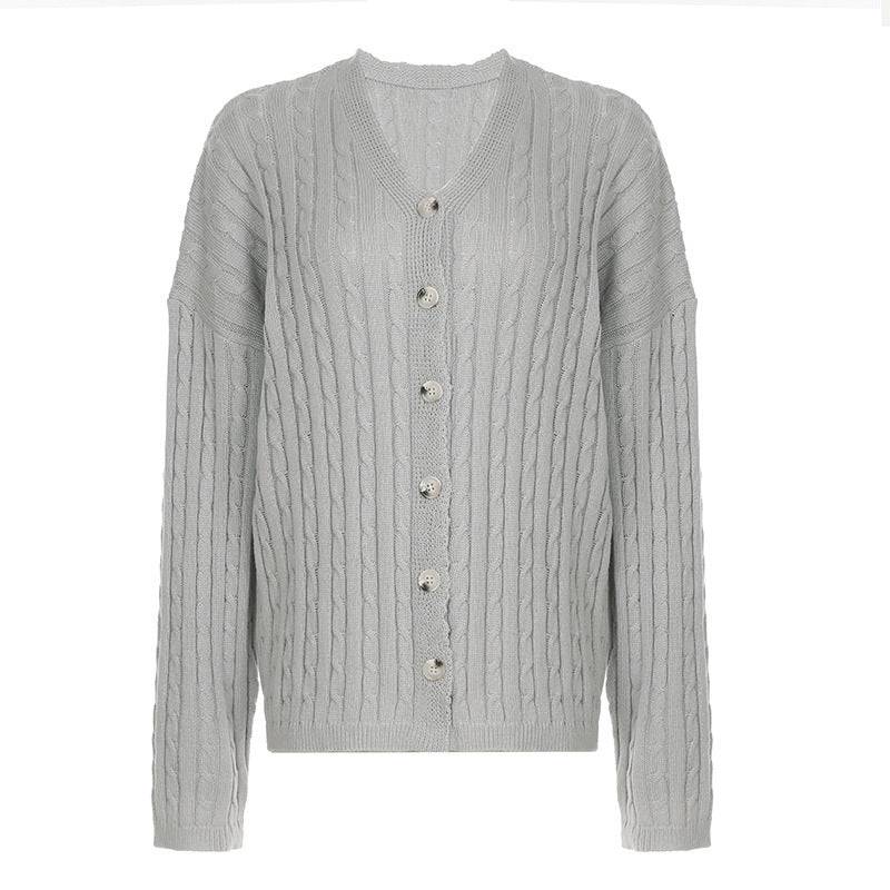 Idle Style Twist Texture Women's Sweater