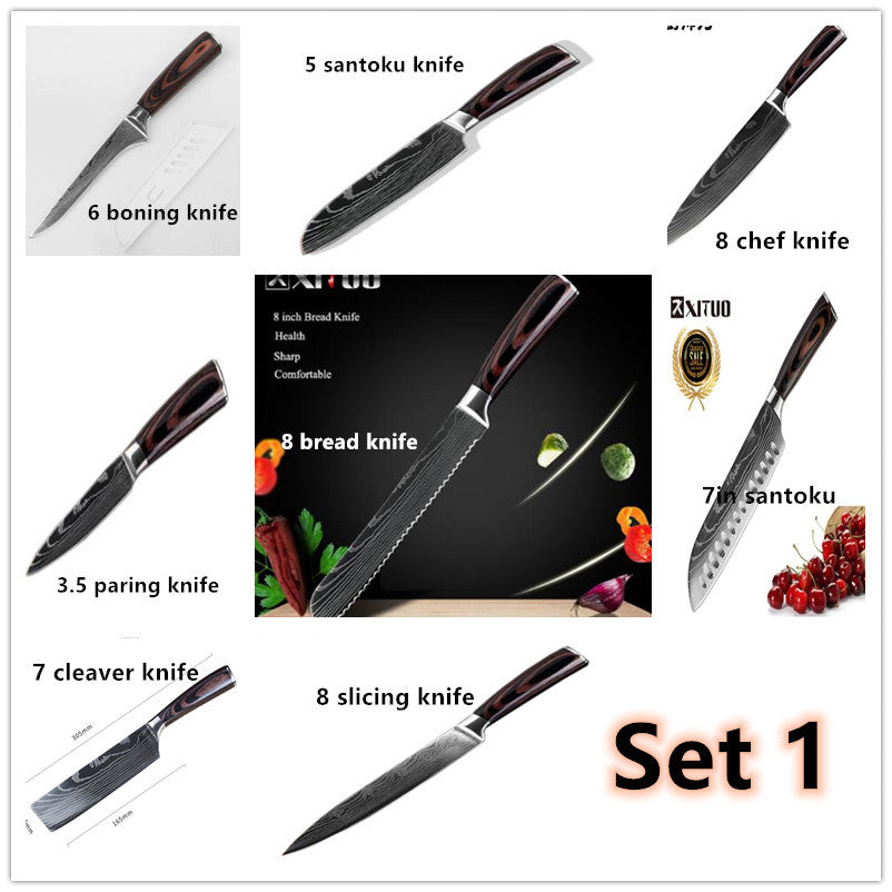 Carpenter's Special Set 6-piece Set 8-piece Set Knife Chef Knife Kitchen Knife Cooking - YLORESHOP