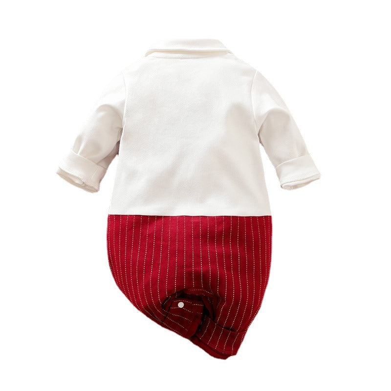 Baby Boy Gentleman Jumpsuit Baby Autumn Clothing - YLORESHOP