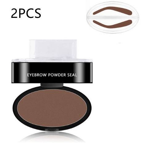 Eyebrow Powder Stamp Tint Stencil Kit Cosmetics Professional Makeup Waterproof Eye Brow Stamp Lift Eyebrow Enhancers Stencil Kit - YLORESHOP