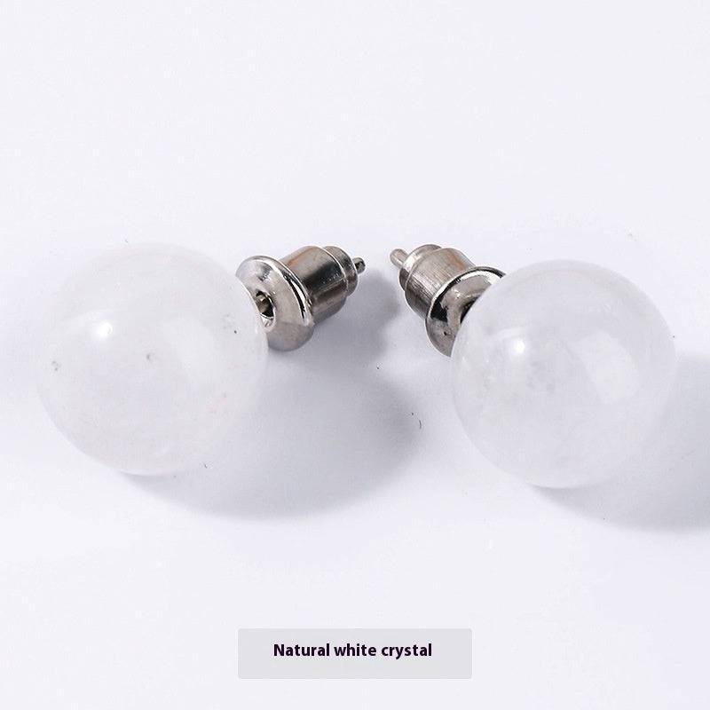 Natural Red Agate Temperamental Minority Stud Sense Earrings Wholesale - YLORESHOP