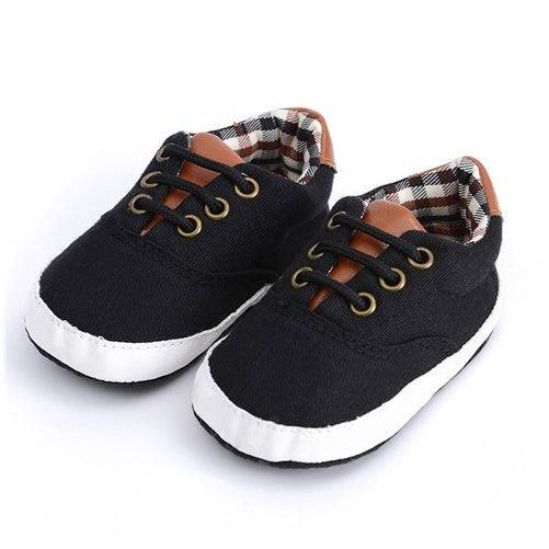 Solid color casual lace soft bottom baby canvas shoes baby shoes toddler shoes - YLORESHOP