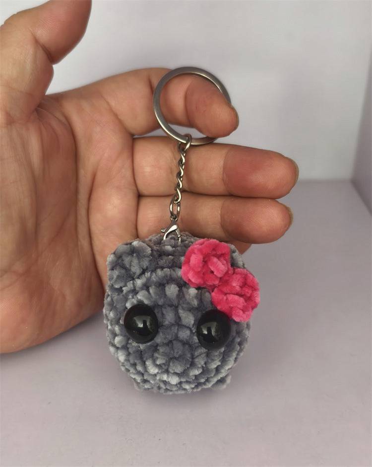 Cute And Minimalist Hamster Crochet Doll Keychain - YLORESHOP