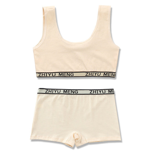 Pure Cotton Solid Color Underwear Set - YLORESHOP