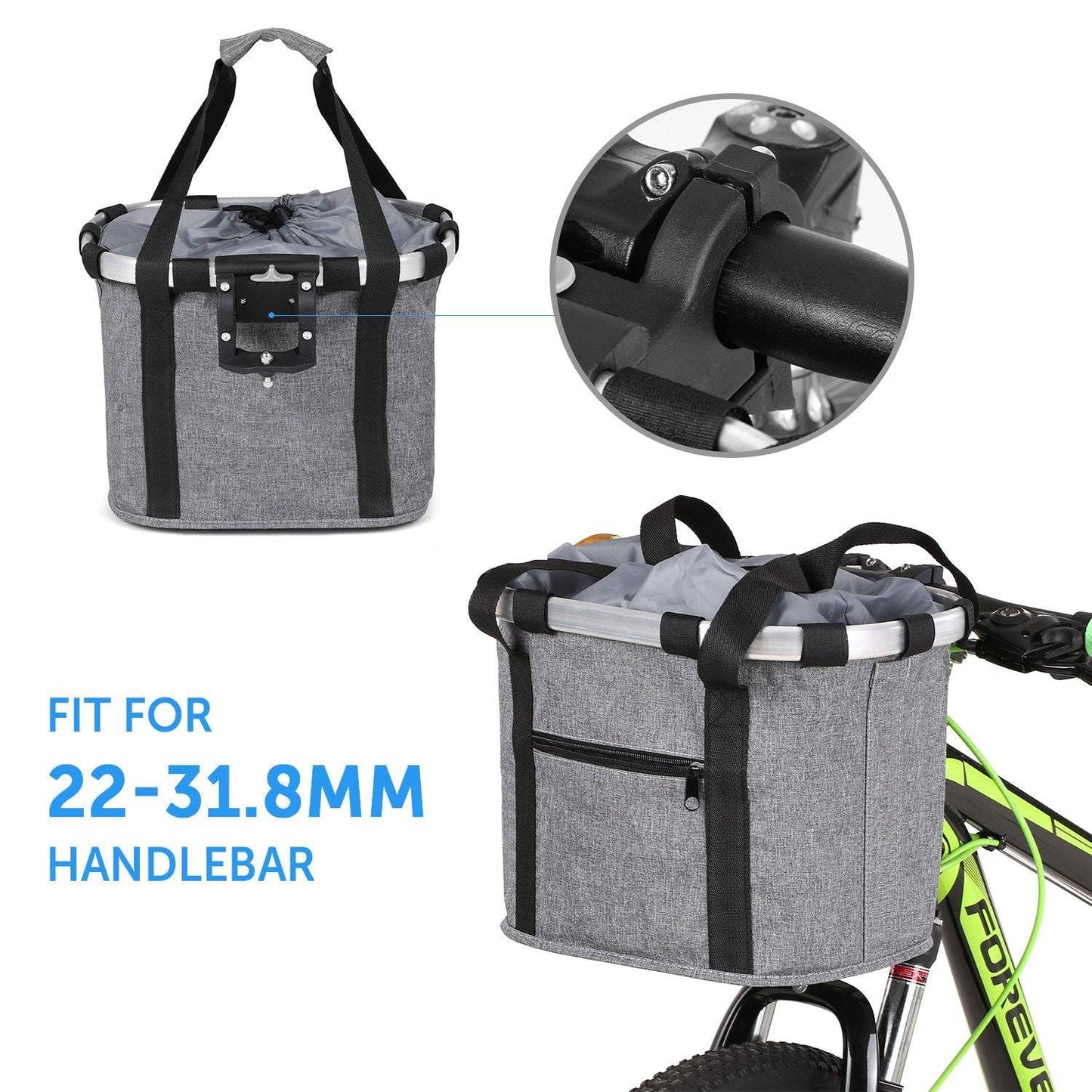 Bicycle Mountain Bike Front Bag Folding Basket  S41 46 Quick Release Front Bag - YLORESHOP