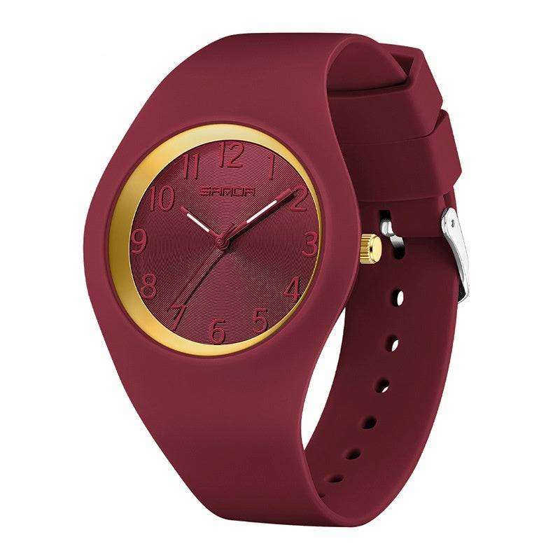 Student Thin And Light Silicone Strap Waterproof Simple Fashion Electronic Watch - YLORESHOP