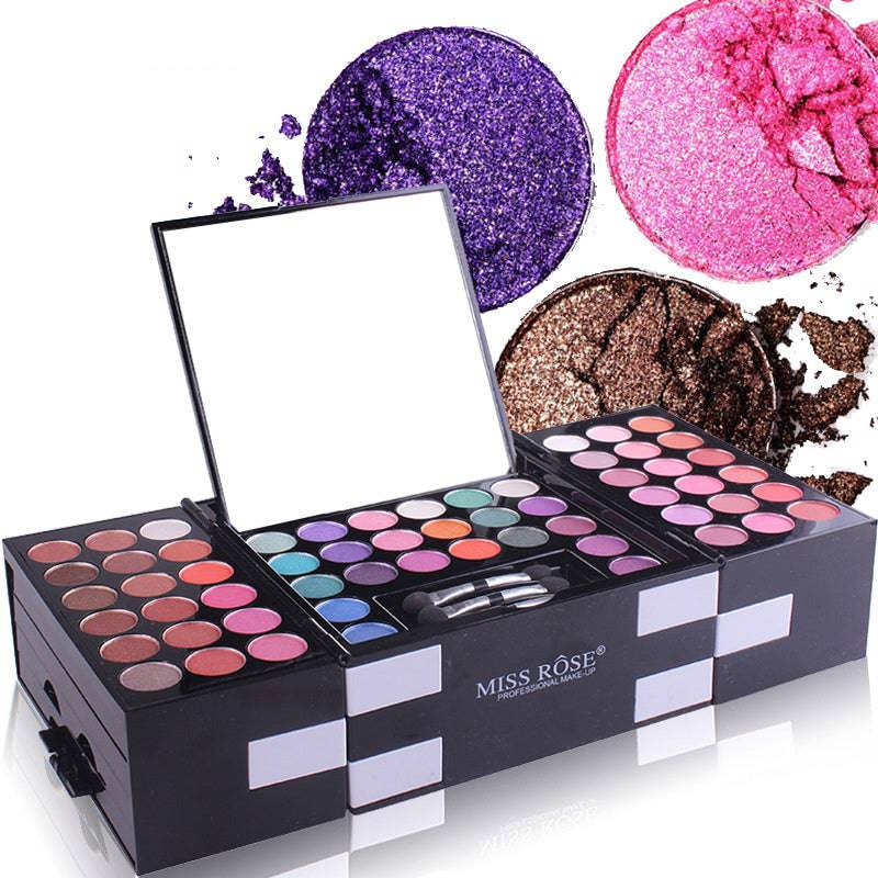 MISS ROSE 144 color 3 color 3 Color Eyeshadow blush eyebrow makeup makeup makeup kit special wholesale - YLORESHOP