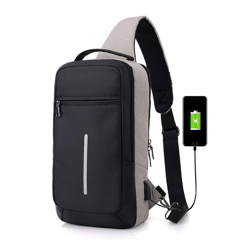 Anti-theft USB charging chest bag with you - YLORESHOP