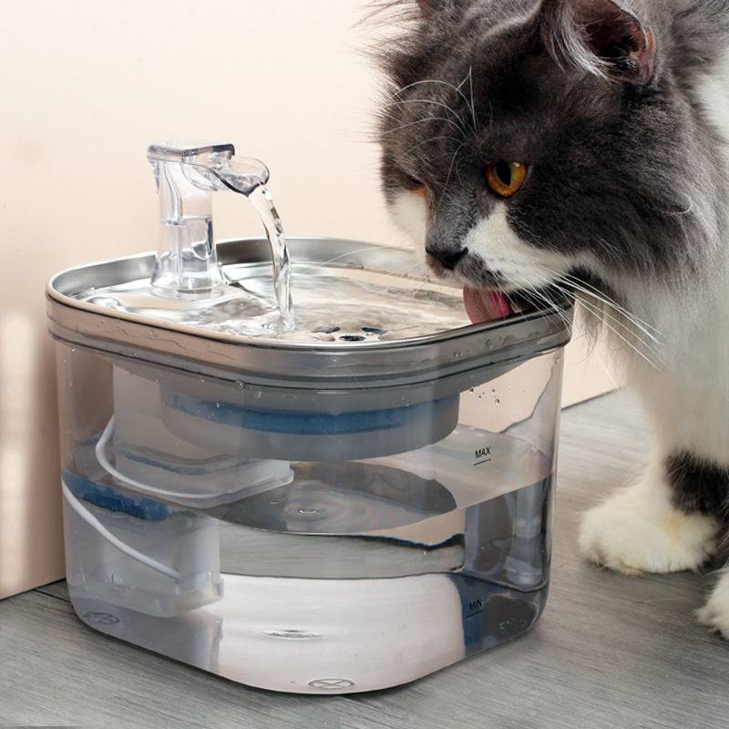 Accessori per animali domestici con fontana intelligente per dispenser d'acqua a circolazione automatica in acciaio inossidabile per cani e gatti