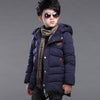 Boy's hooded padded padded jacket - YLORESHOP