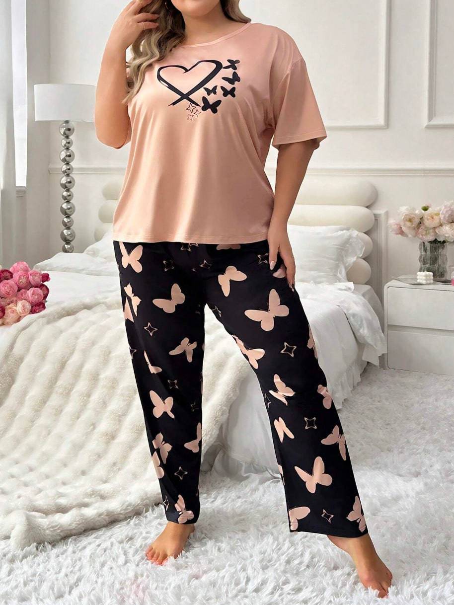 Trousers Plus-sized Plus Size Women's Pajamas Homewear Suit - YLORESHOP