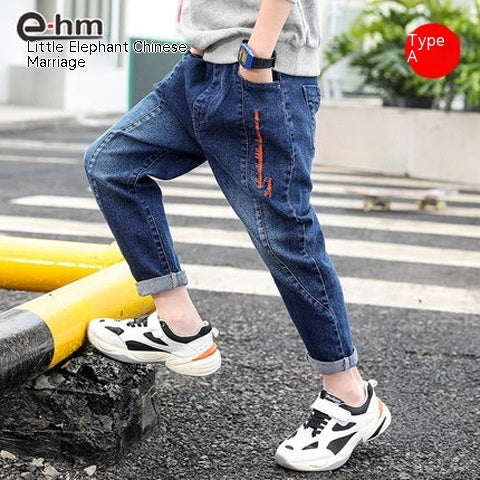 Boys' Denim Trousers Trousers Children's Clothing - YLORESHOP