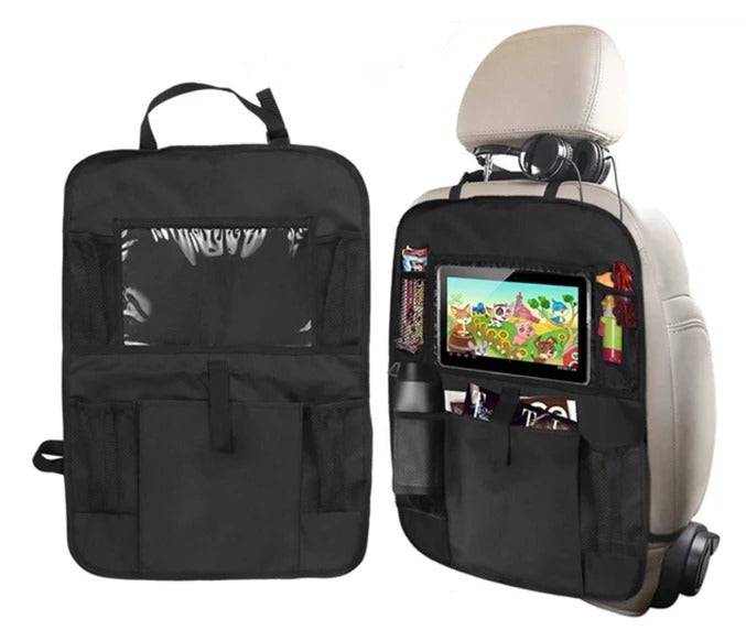 Compatibile con Apple, borsa portaoggetti per auto, tasca posteriore per seggiolino auto, con borsa per IPAD, tessuto Oxford 600D